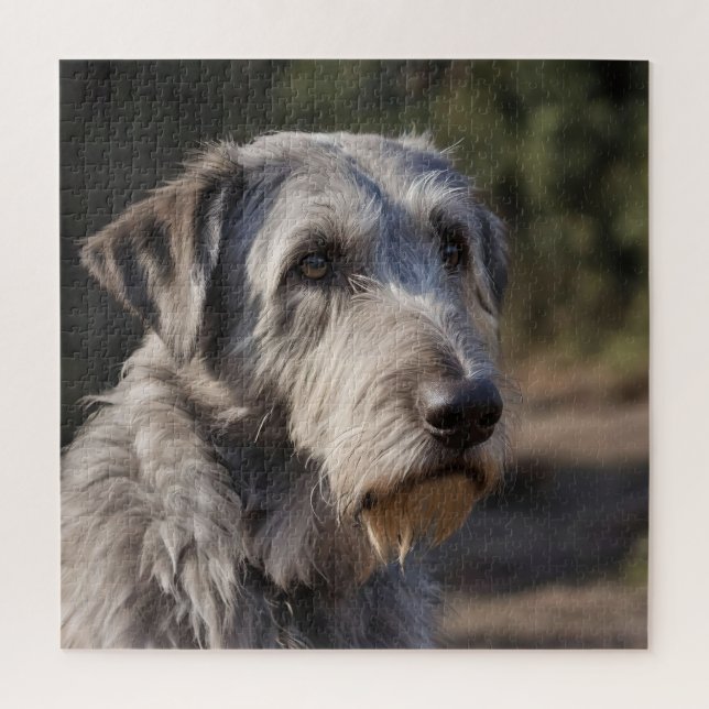 Quebra-cabeça Wolfhound Irlandês Não Estou Amado, (Vertical)