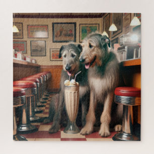 Quebra-cabeça Wolfhounds Irlandês No Dinheiro Retroativo