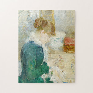 Quebra-cabeça Woman Sewing Berthe Morisot