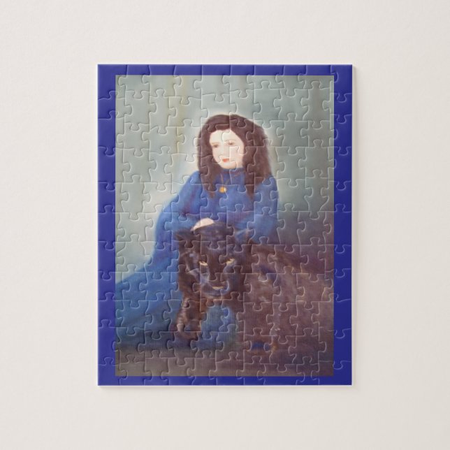 Quebra-cabeça Woman with Black Panther Jigsaw Puzzle (Vertical)