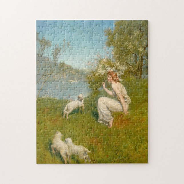 Quebra-cabeça Woodland Nymph | John Collier (Vertical)