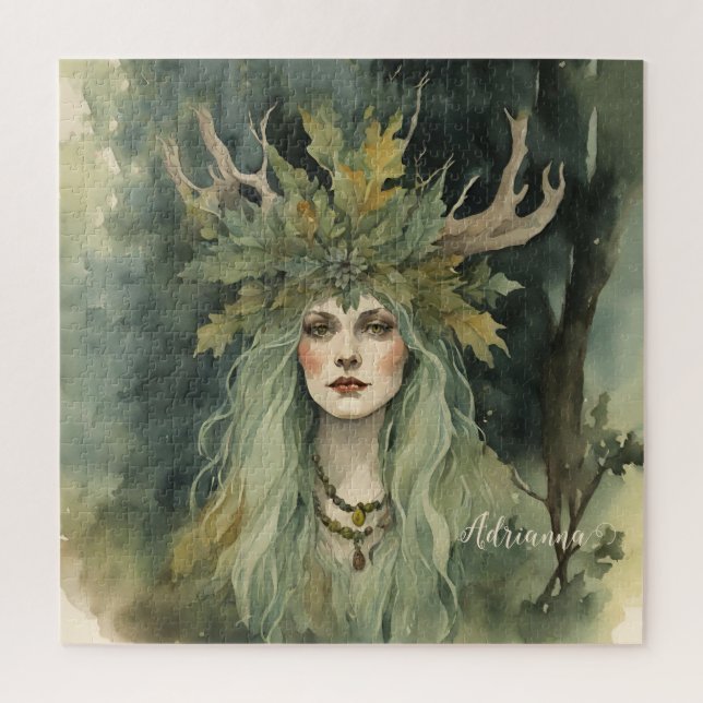 Quebra-cabeça Woodland Witch (Vertical)