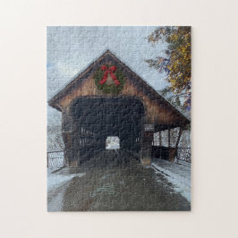 Quebra-cabeça Woodstock Vermont Snowy Holiday