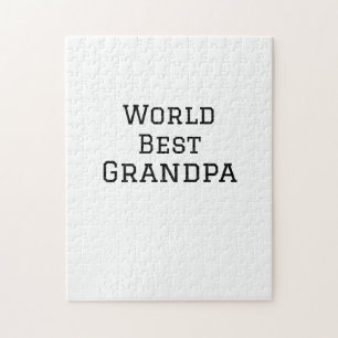 Quebra-cabeça World best Grandpa adiciona nome texto esportes te