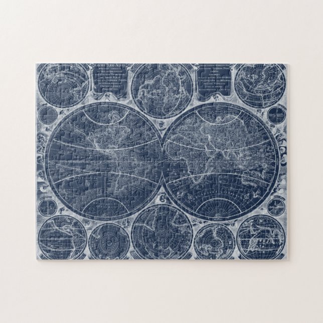 Quebra-cabeça World Globals Blueprint (Horizontal)