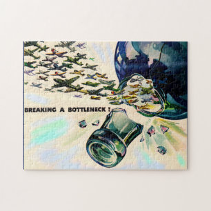 Quebra-cabeça World War II military aviation breaking bottleneck