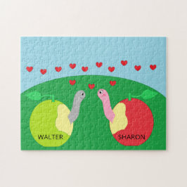 Quebra-cabeça Worms in Love: