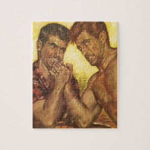 Quebra-cabeça Wrestle viril do braço dos homens