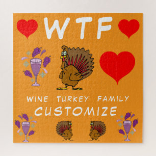Quebra-cabeça WTF Wine Turkey Family Thunder_Cove