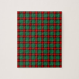 Quebra-cabeça Xadrez de Natal Verde Vermelho Padrão de Quebra-ca