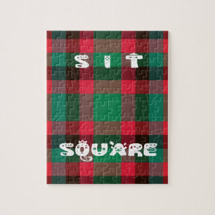Quebra-cabeça Xadrez de Tartan com Controlo Real Escocês com Tex
