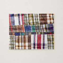 Quebra-cabeça Xadrez/Tartan dos retalhos