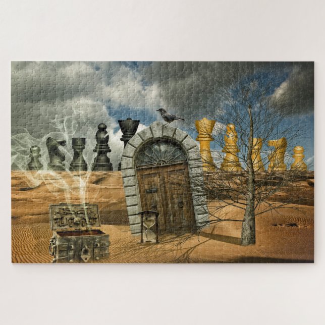 Quebra-cabeça Xadrez tesouro (Horizontal)