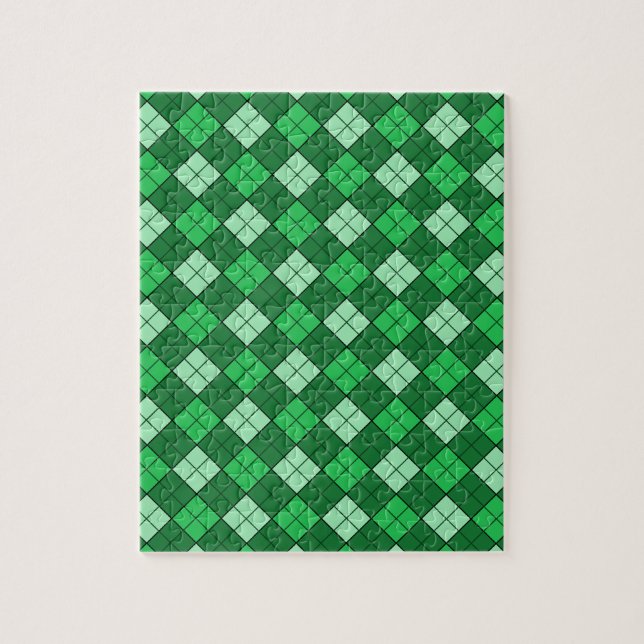 Quebra-cabeça Xadrez Verde (Vertical)
