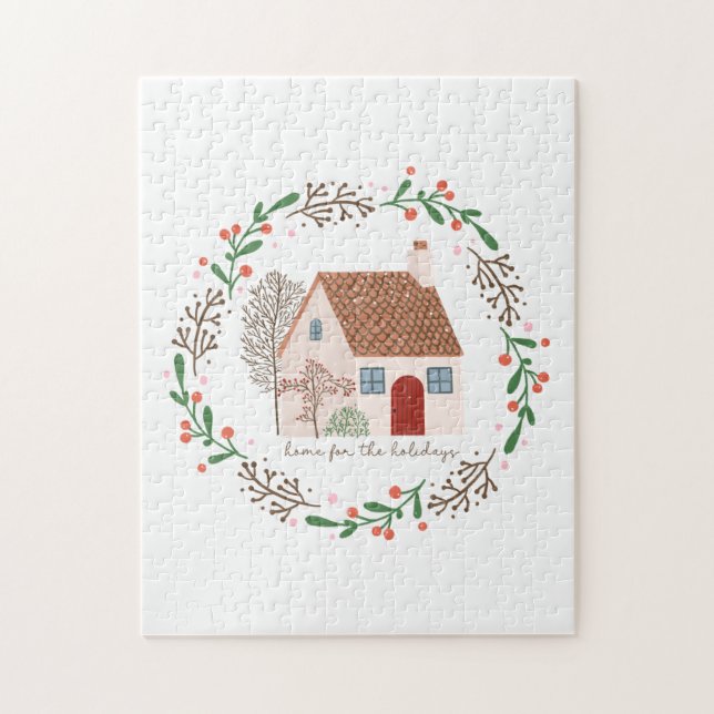 Quebra-cabeça Xmas Dando O Feriado Para Casa (Vertical)