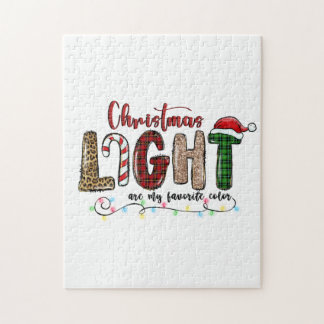 Quebra-cabeça Xmas Gift Chritsmas É Minha Cor Favorita