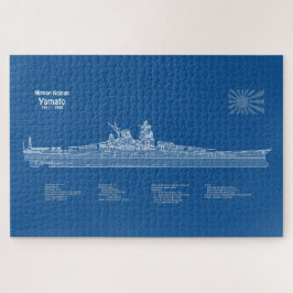 Quebra-cabeça Yamato - Planos de Impressão Blueprint de Entrega 