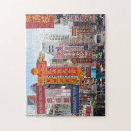 Quebra-cabeça Yaowarat Road em Chinatown, Banguecoque