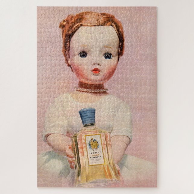 Quebra-cabeça Yardley de 1950 e Madame Alexander Doll (Vertical)