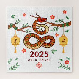 Quebra-cabeça Year 2025 Wood Snake. Chinese horoscope 