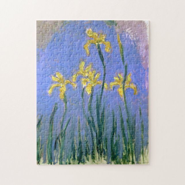 Quebra-cabeça Yellow Irises Claude Monet Fine Art (Vertical)