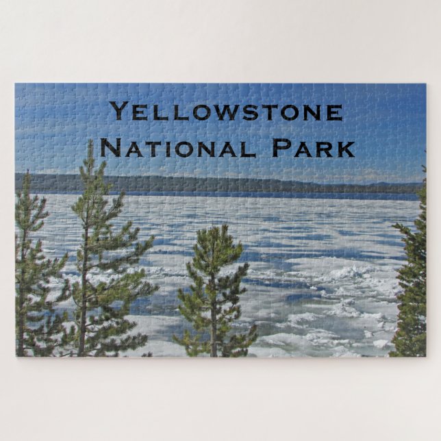 Quebra-cabeça Yellowstone Landscape Photo American National Park (Horizontal)