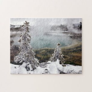 Quebra-cabeça Yellowstone nevado