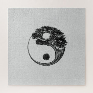 Quebra-cabeça Yin Yang Tree Canvas