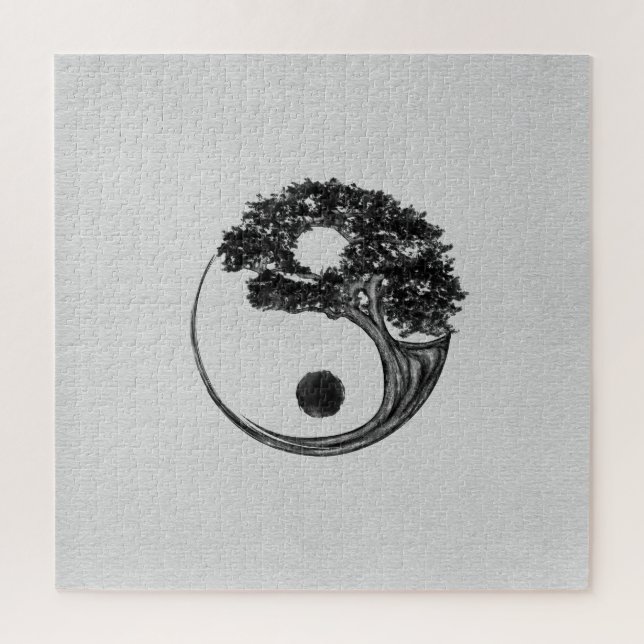 Quebra-cabeça Yin Yang Tree Canvas (Vertical)
