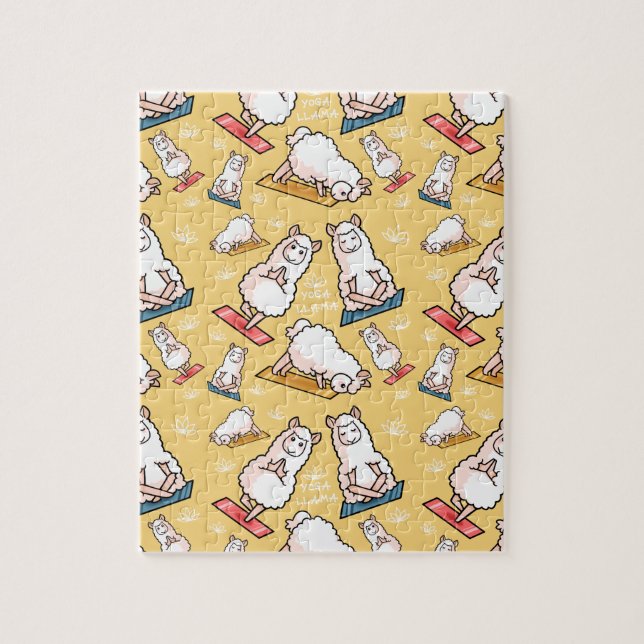 Quebra-cabeça Yoga Llama Madness (Vertical)