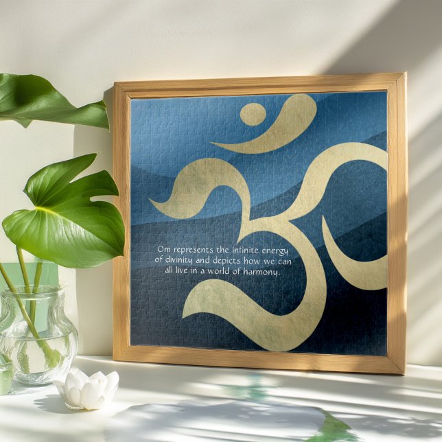 Quebra-cabeça Yoga Meditation Instrutor Life Coach OM cita Ji (Criador carregado)