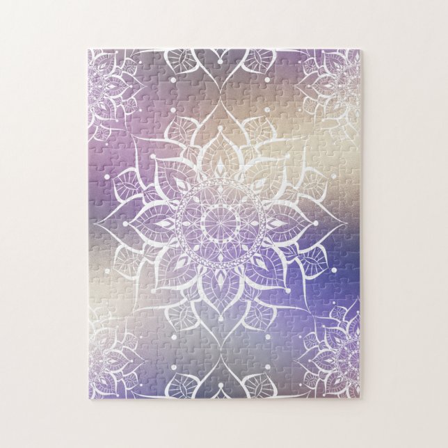 Quebra-cabeça Yoga zen da nebula de Mandala (Vertical)
