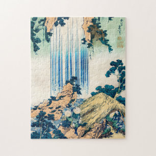 Quebra-cabeça Yoro Waterfall Mino Province by Katsushika Hokusai