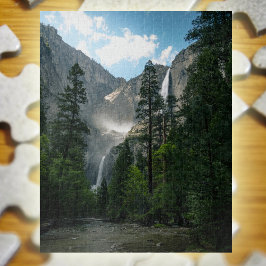 Quebra-cabeça Yosemite Calls Mountain Waterfall Foto da Paisagem