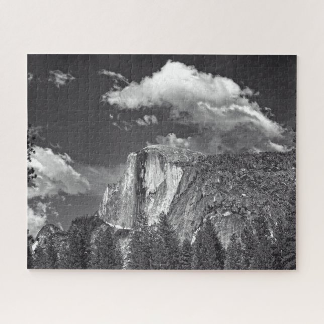 Quebra-cabeça Yosemite - Half Dome - B-n-W - 16x20 - 520 pcs (Horizontal)