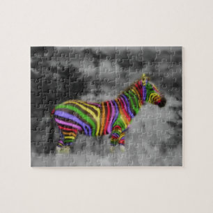 Quebra-cabeça Zebra do arco-íris