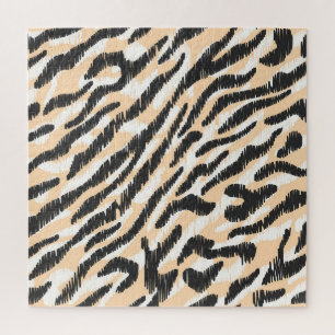 Quebra-cabeça Zebra Leopardo Escrivora: Pele de Vintagem