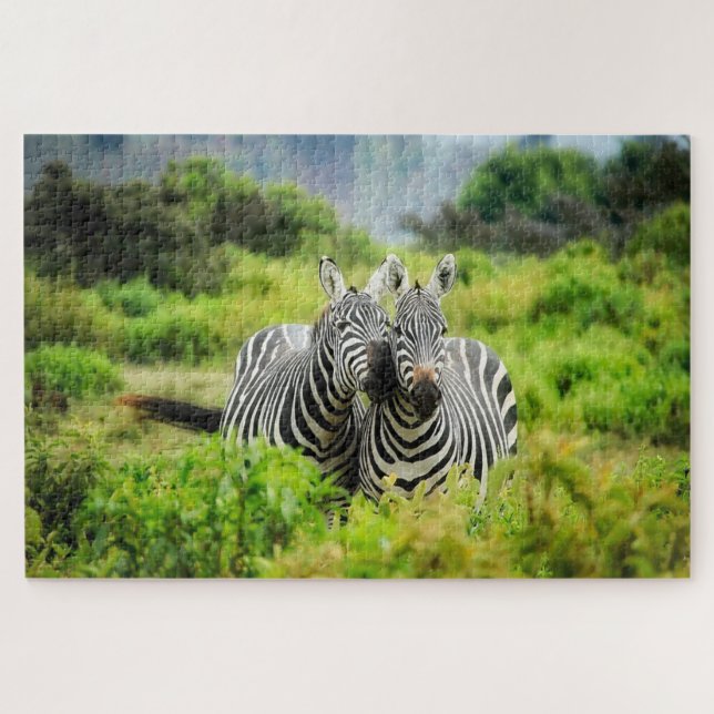Quebra-cabeça Zebras na natureza (Horizontal)