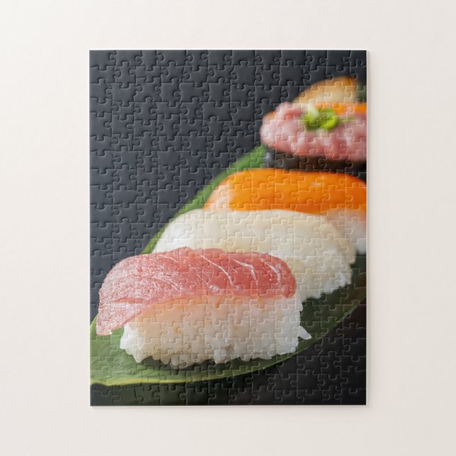 Quebra-cabeça Zen Arrangement – Nigiri on Leaf (Vertical)