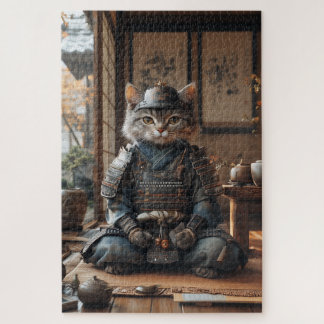 Quebra-cabeça Zen Cat Samurai Puzzle