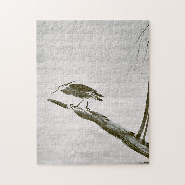 Quebra-cabeça Zen Classics - Sesshu - Heron e Willow (Vertical)