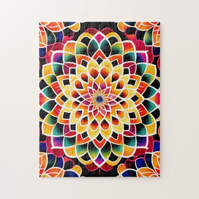Quebra-cabeça Zen Cute Colorful Mandala (Vertical)