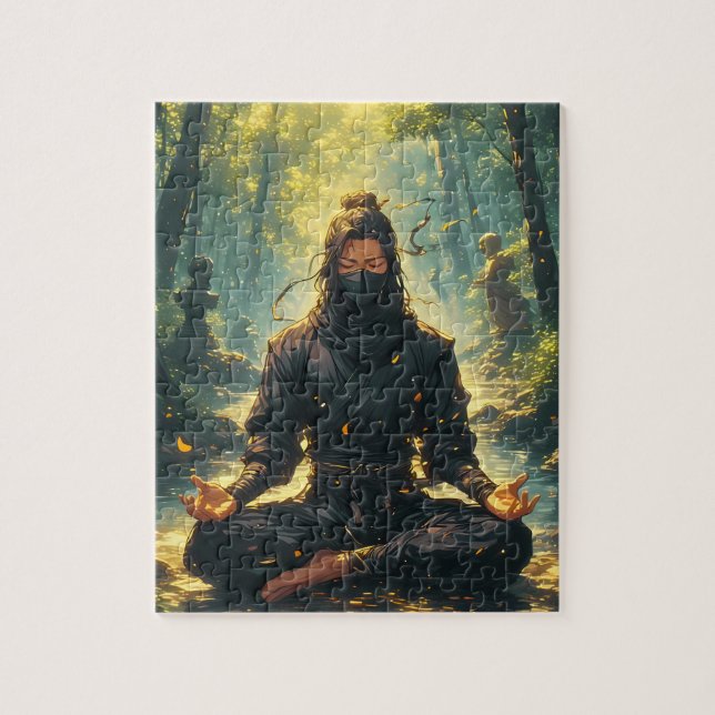 Quebra-cabeça Zen do Guerreiro da Sombra (Vertical)