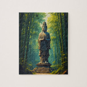 Quebra-cabeça Zen no Bosque de Bambu