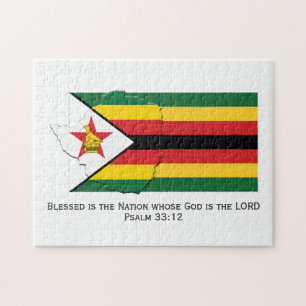 Quebra-cabeça ZIMBABUÉ Nação Abençoada PAVILHÃO ZIMBABWEAN