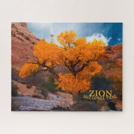 Quebra-cabeça Zion National Park Ouro de Utah Árvore de outono