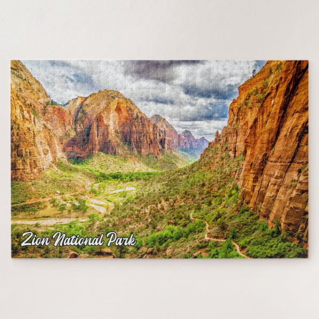 Quebra-cabeça Zion National Park, Utah, Estados Unidos (Horizontal)