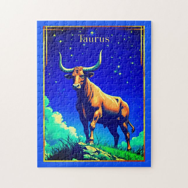 Quebra-cabeça Zodiac Sign Taurus Rooted in Earth and Sky (Vertical)