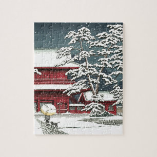 Quebra-cabeça "Zojoji in Snow" de Kawase Hasui 川 瀬 巴 水