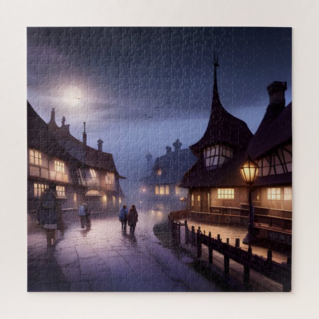 Quebra-cabeça Zona Canal Noite (Vertical)